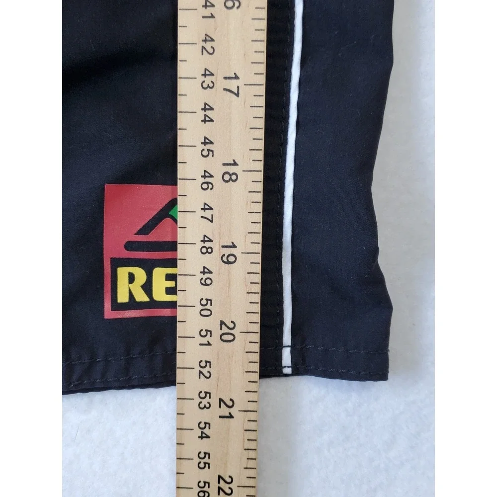 Reef‎ Life's Short Go Surfing Black Cargo Swim Trunks Men's 36 Board Shorts